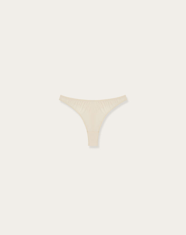 Satin Thong – Champagne