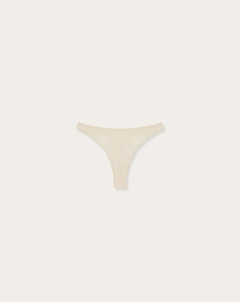 Satin Thong – Champagne
