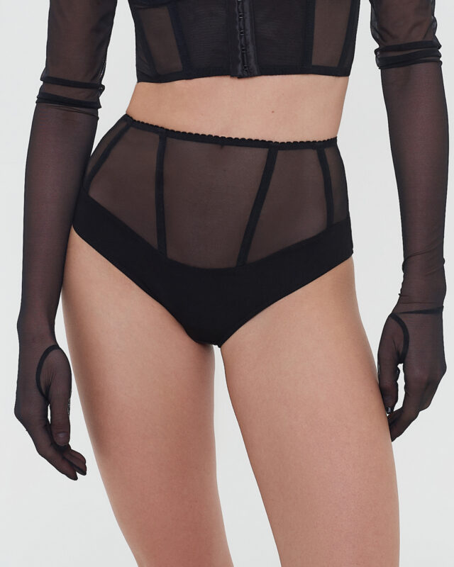 Corsette Briefs – Black
