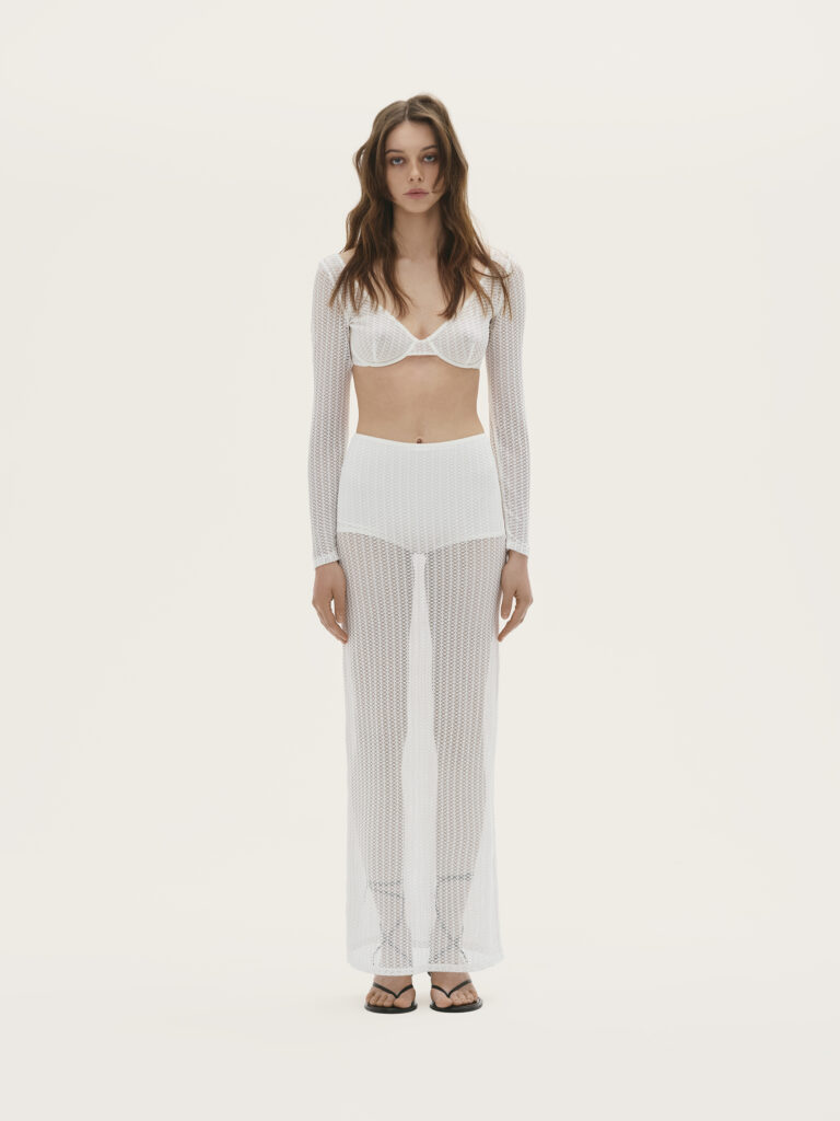 Satellite Skirt White