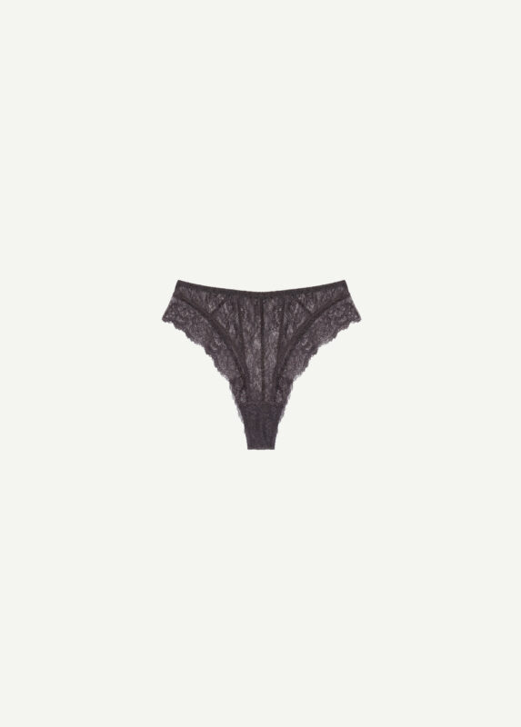 Lace High Waist Pants – Ash Brown
