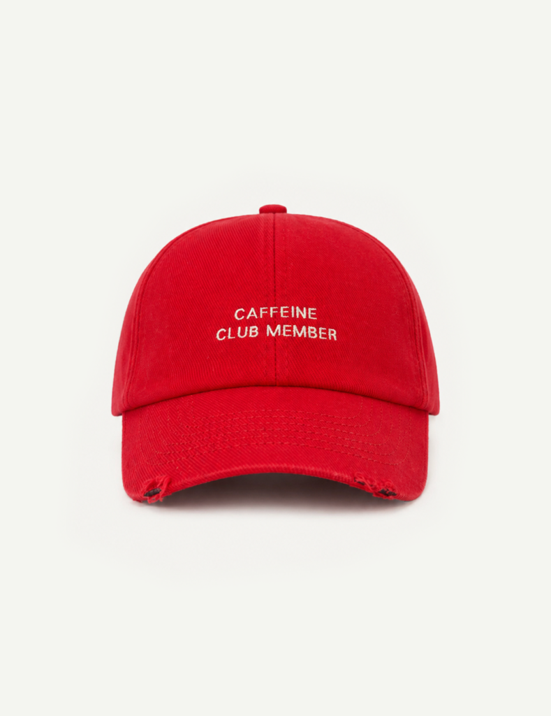 Caffeine Club Member Cap – Red