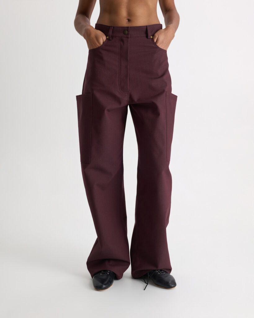 Oxblood Cargo Pants