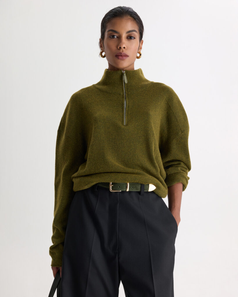 Moss Wool Zip