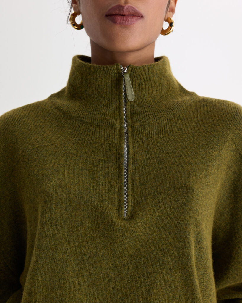 Moss Wool Zip