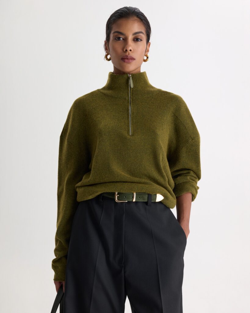 Moss Wool Zip