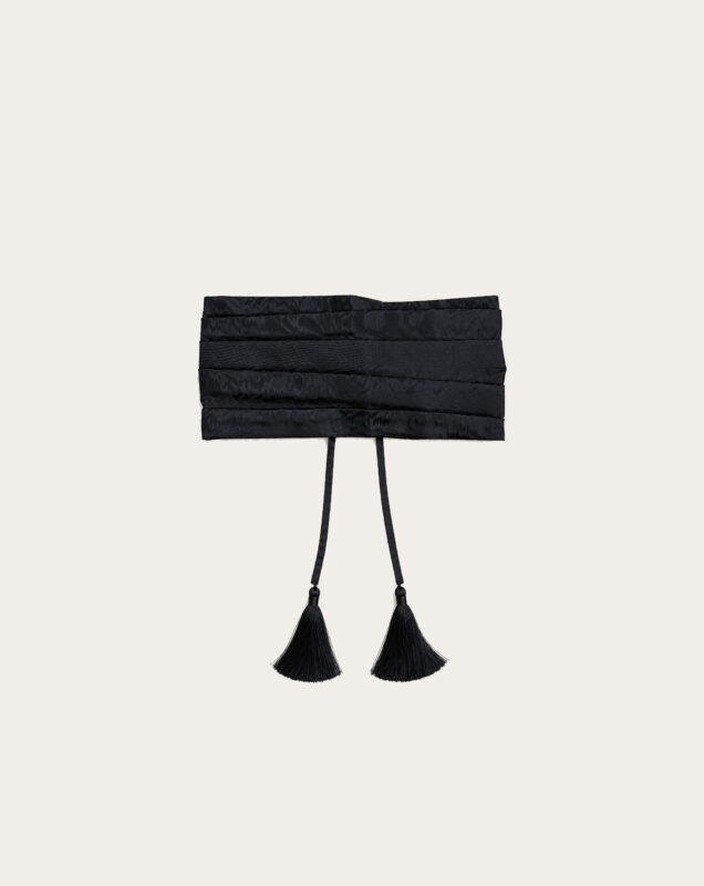 Black Moire Sash