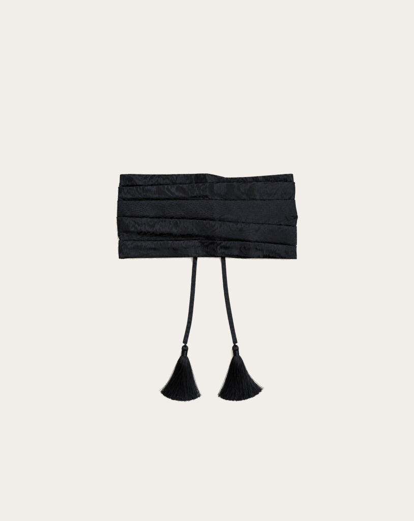 Black Moire Sash